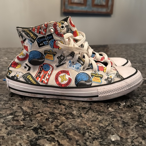 Converse chuck taylor High-Top Sneakers with Graphic Print 8 - Picture 2 of 14